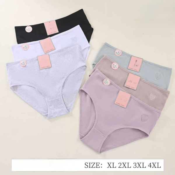 Majtki damskie Roz XL-4XL, Mix kolor Paczka 24 szt